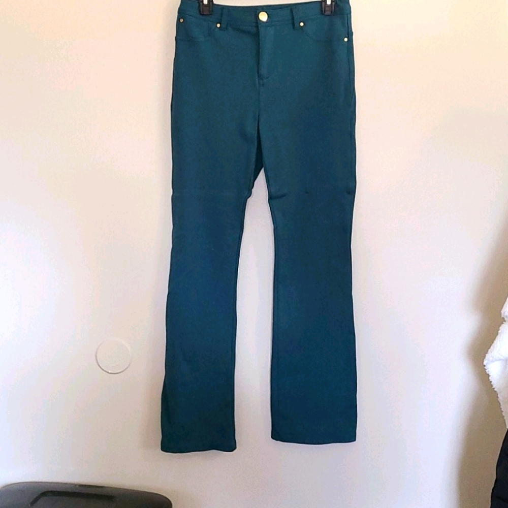 B1G1 Free Green Zip Up Jeggins Type Pants Sz 10